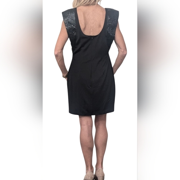 Vintage Aqua Dresses Sequin Sleeveless Mini Special Event Formal Dress Size 8 - Picture 12 of 16